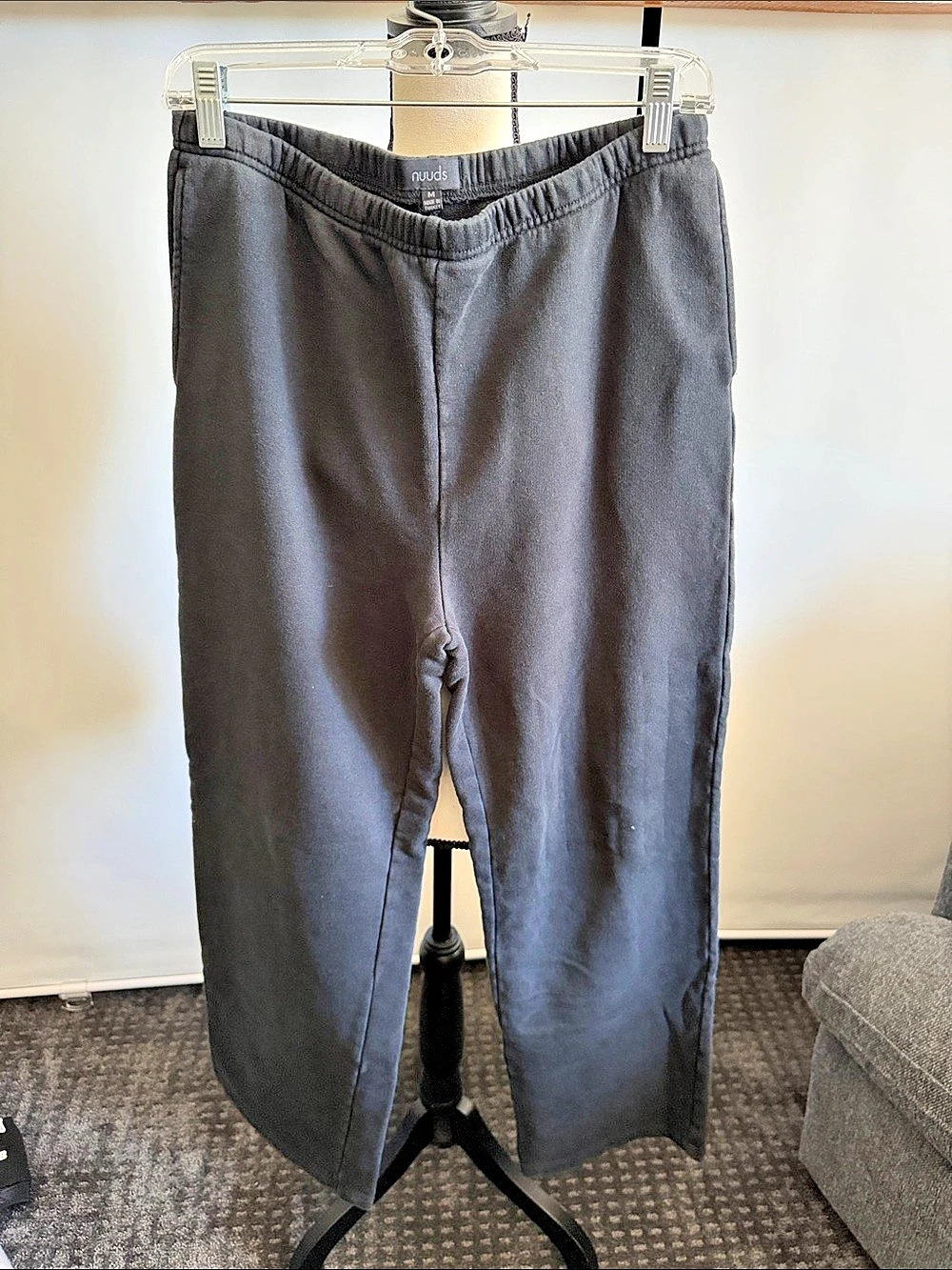 nüuds Classic Fleece Sweatpants Faded BlackMedium